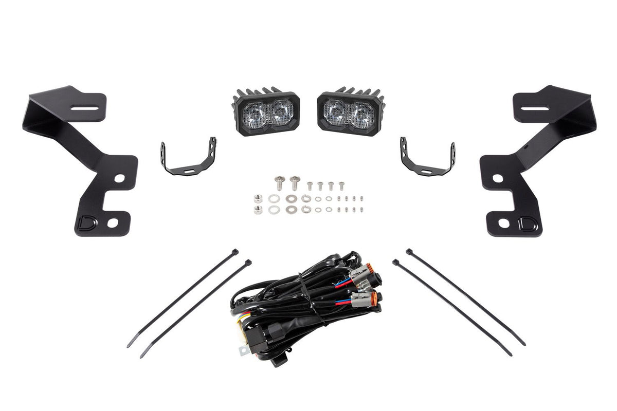 Diode Dynamics 2021 Ford Bronco Sport Stage Series 2in LED Ditch Light Kit- White Combo - DD7142 for 2021-2026 Ford Bronco - 