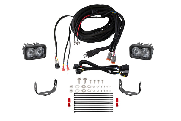 Diode Dynamics 16-21 Toyota Tacoma C2 Pro Stage Series Reverse Light Kit - DD7162 for 2016-2023 Toyota Tacoma - front view