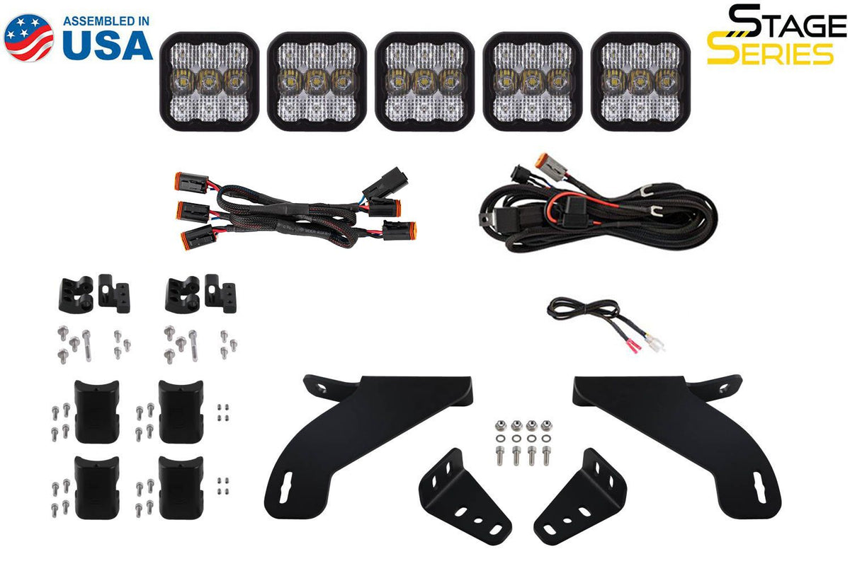 Diode Dynamics 21-22 Ford F-150 SS5 Grille Mount Bracket Kit - DD7316P