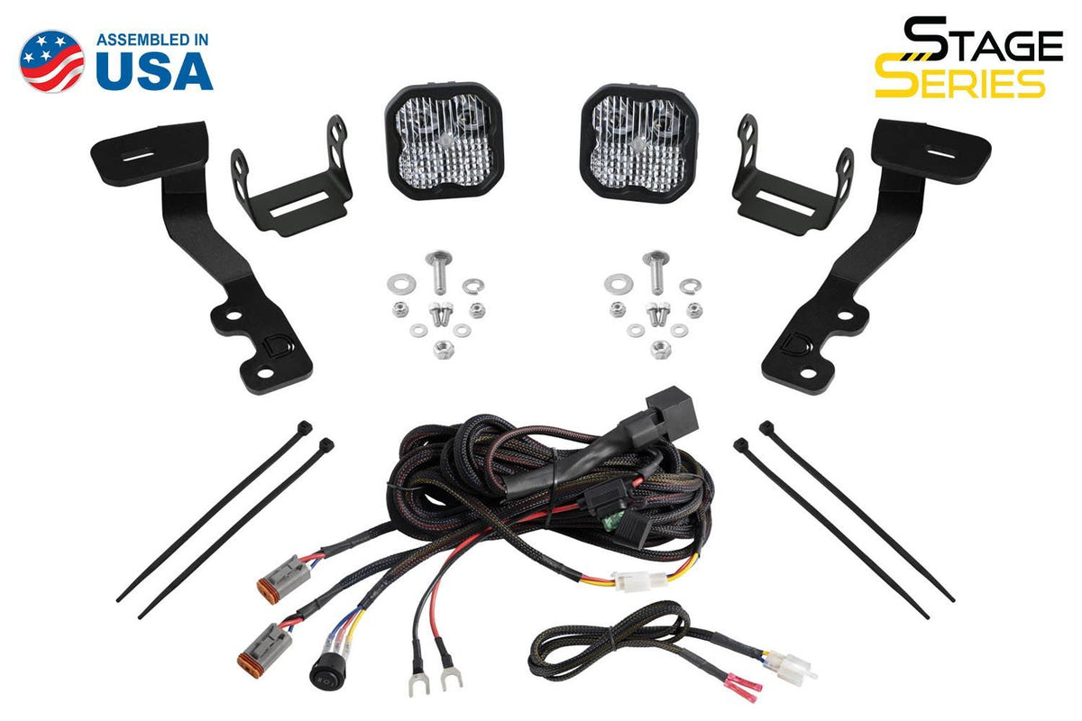 Diode Dynamics 2022 Toyota Tundra C2 Pro Stage Series Ditch Light Kit - White Combo - DD7391