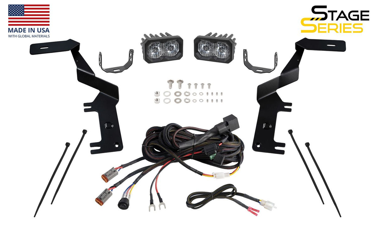 Diode Dynamics 17-22 Ford Super Duty Stage Series Backlit Ditch Light Kit - DD7559