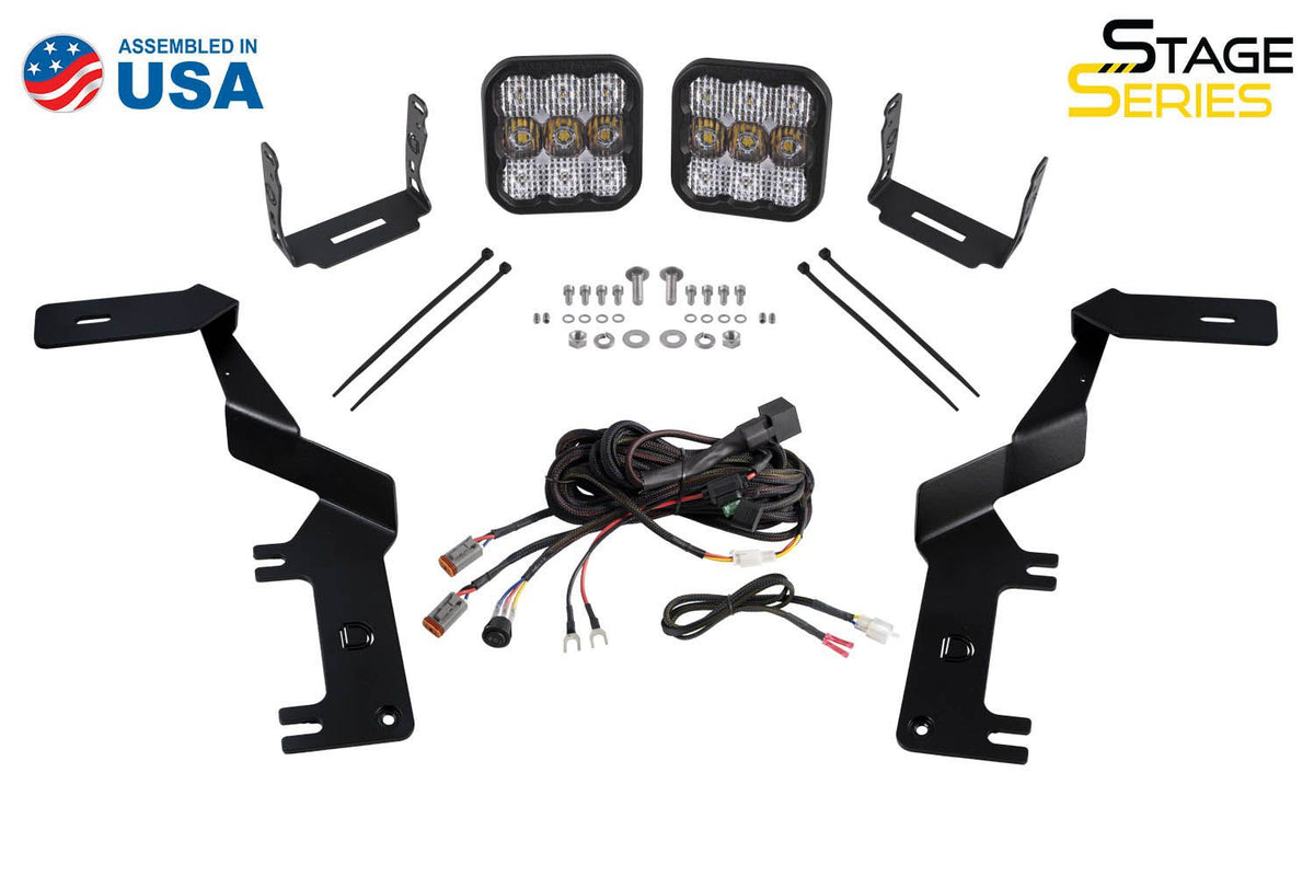 Diode Dynamics 17-22 Ford Super Duty Stage Series Backlit Ditch Light Kit - DD7559
