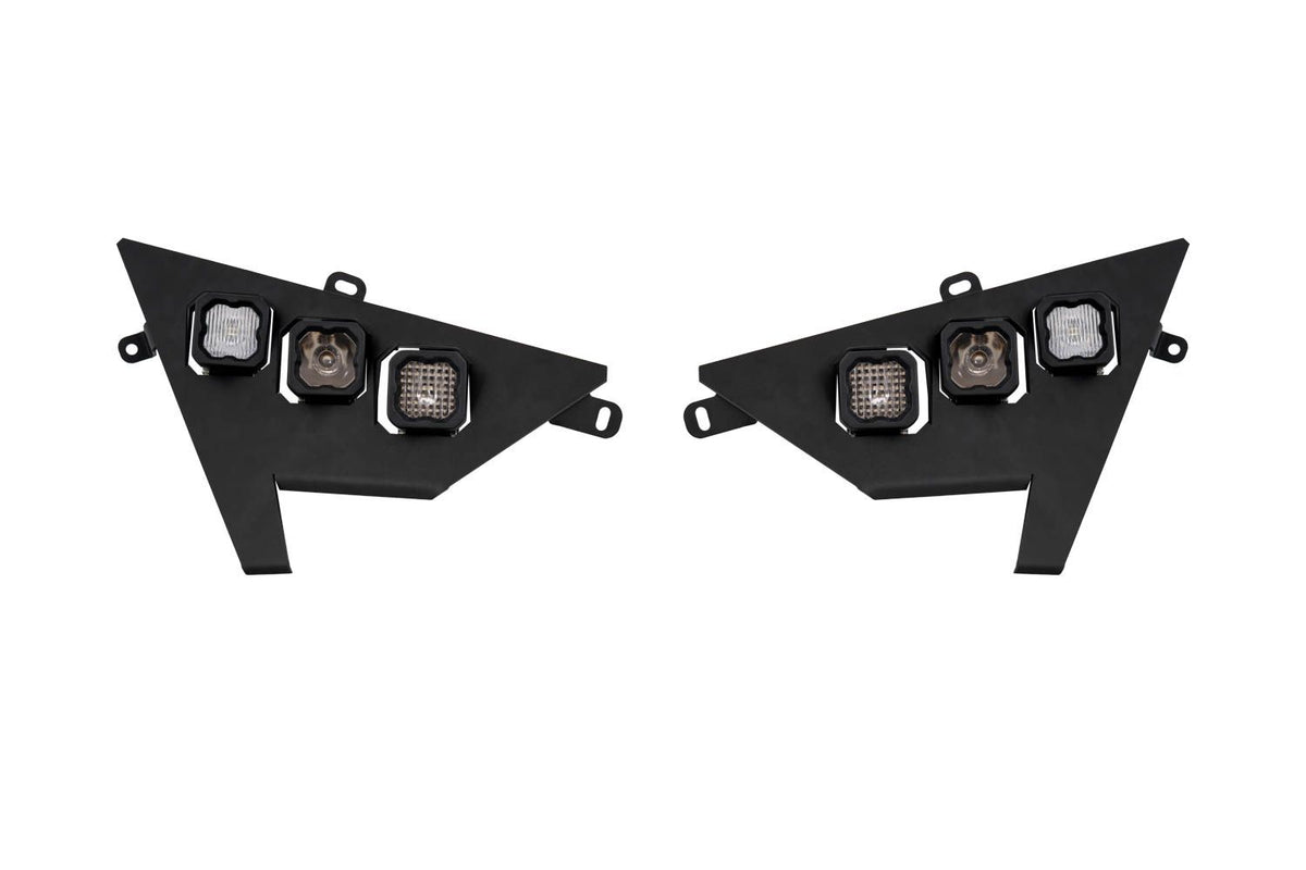 Diode Dynamics 20-Present Polaris RZR Headlight Wiring Harnesses and Brackets Only (Pair) - DD7672P