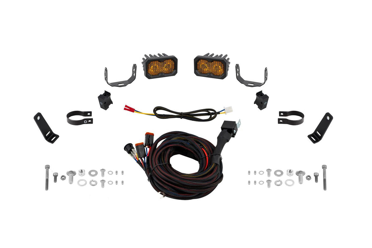 Diode Dynamics Stage Series 1 3/4 In Roll Bar Chase Light Kit SSC2 Pro - Yellow (Pair) - DD7737