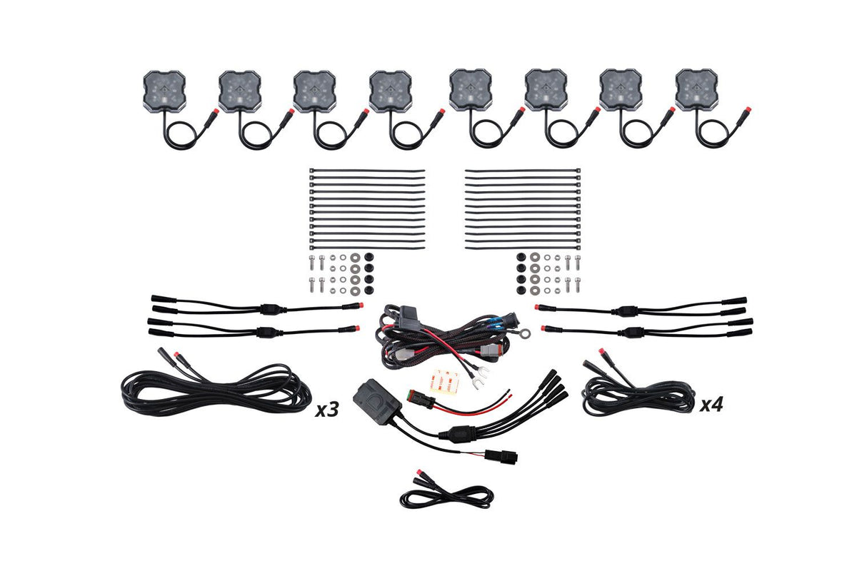 Diode Dynamics Stage Series RGBW LED Rock Light Kit (8-pack) - DD7744C