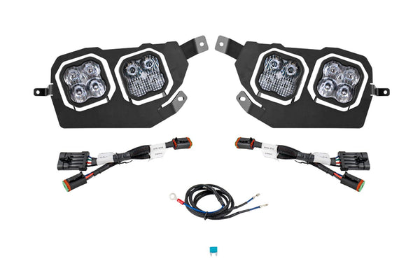 Diode Dynamics 14-23 Polaris RZR XP SS3 LED Headlight Kit - Pro White ABL - DD7844 for 2014-2020 Polaris RZR 900 - front view