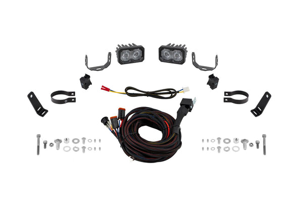 Diode Dynamics Stage Series 1.875 Inch Roll Bar Reverse Light Kit SSC2 Pro (Pair) - DD7874 for 2020-2024 Can-Am Maverick X3 M