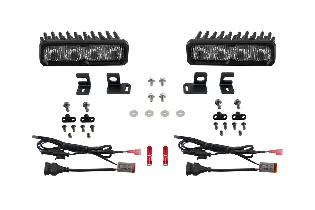 Diode Dynamics 2024-2026 Toyota 4RunnerTacoma/4Runner Fog SS6 Sport LED Kit Yellow 3000K - DD8844 for 2024-2026 Toyota Tacoma