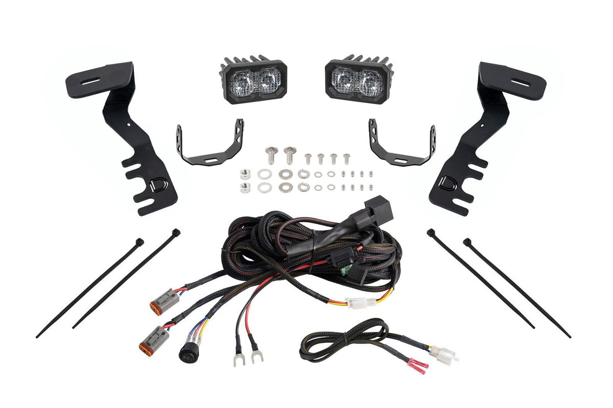 Diode Dynamics Stage Series 2in LED Ditch Light Kit for 2024+ Toyota Tacoma- Sport White Combo - DD7934