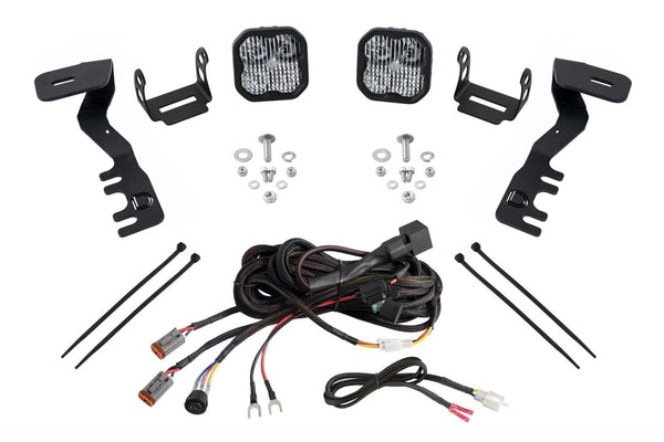 Diode Dynamics 2024+ Toyota Tacoma SS3 LED Ditch Light Kit- Pro White Combo - DD7940 for 2024-2025 Toyota Tacoma - front view