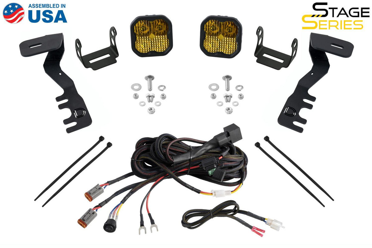 Diode Dynamics 2024+ Toyota Tacoma SS3 LED Ditch Light Kit- Sport Yellow Combo - DD7939
