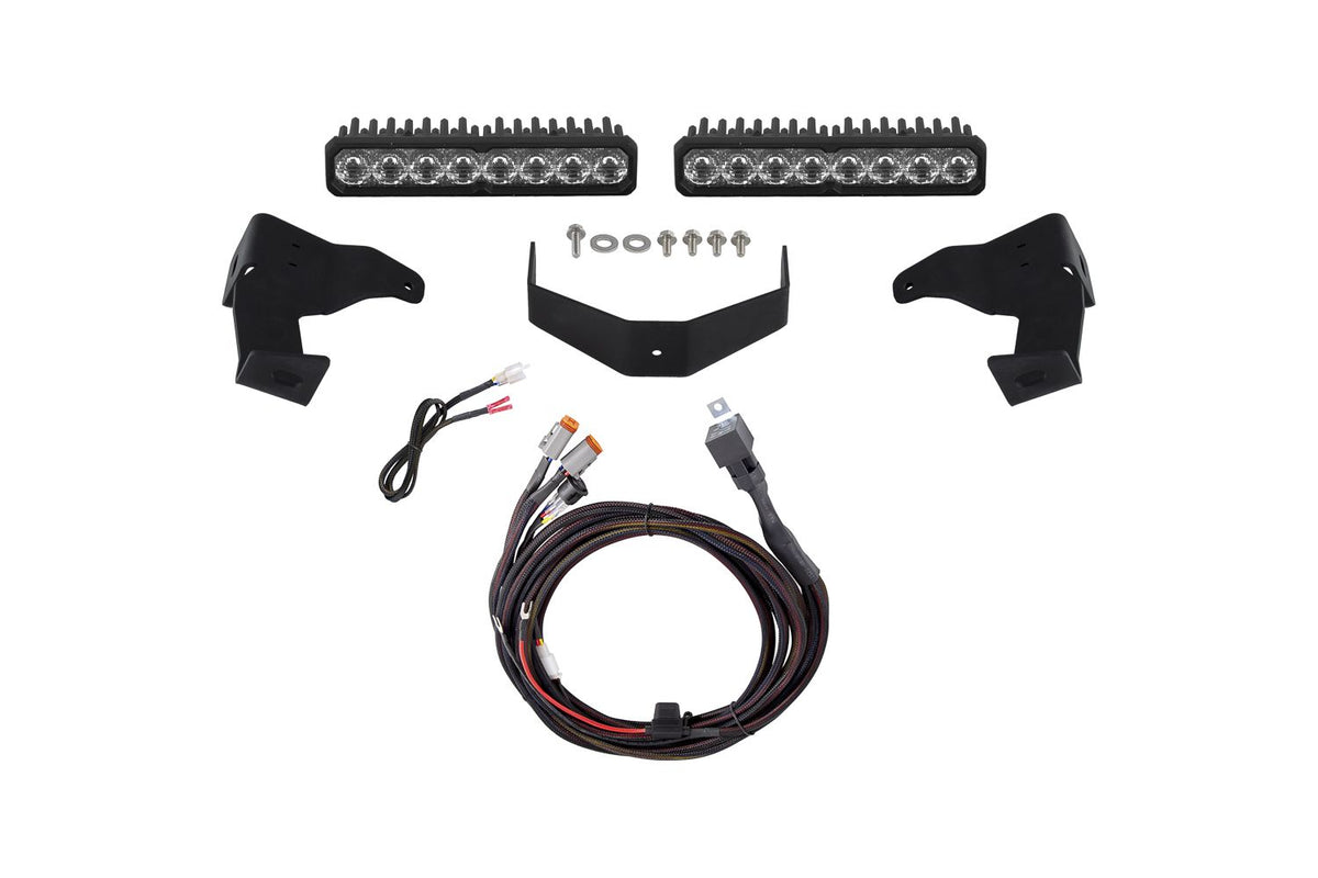 Diode Dynamics 2024-2026 Toyota Tacoma Stealth Lightbar SS10 Pro White Driving 6000K - DD7956 for 2024-2026 Toyota Tacoma - f