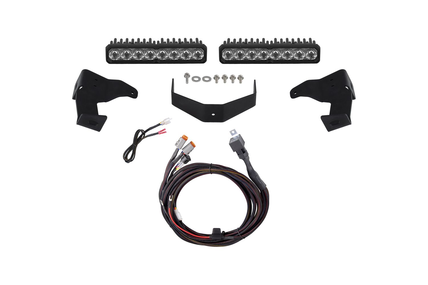 Diode Dynamics Tacoma 2024 Stealth Lightbar SS10 Max White Driving - DD8838 for 2024-2026 Toyota Tacoma - front view
