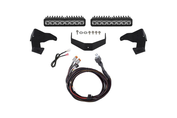 Diode Dynamics Tacoma 2024 Stealth Lightbar SS10 Max White Driving - DD8838 for 2024-2026 Toyota Tacoma - front view