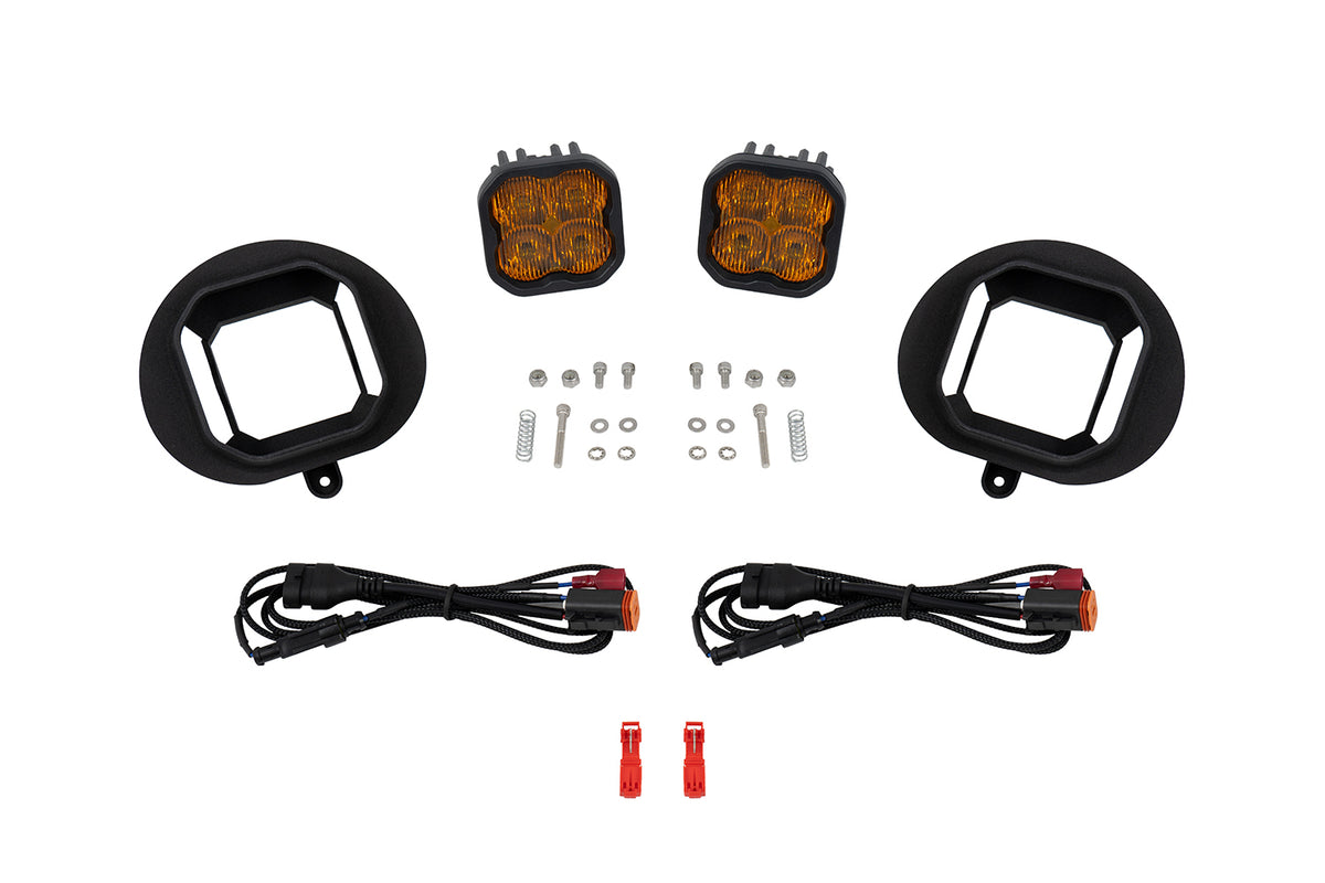Diode Dynamics 02-08 Dodge Ram 1500/2500/3500 SS3 Fog Light Kit - Yellow Max - DD8019 - DD8019