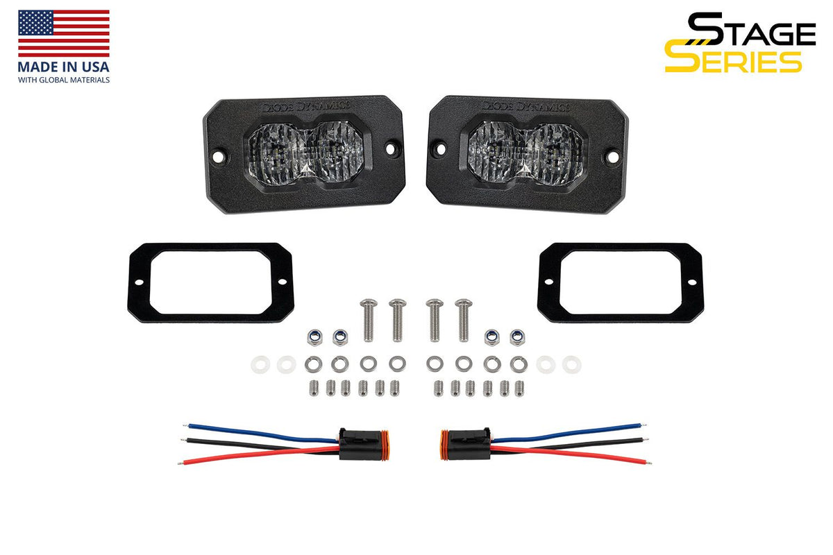 Diode Dynamics C2 2.0 Sport White Combo/Driving Flush RBL (Pair) - DD8122P