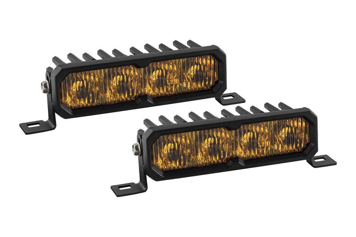 Diode Dynamics SS6 Pro Yellow Fog Standard ABL (pair) 3000K - DD8147P by Diode Dynamics - front view