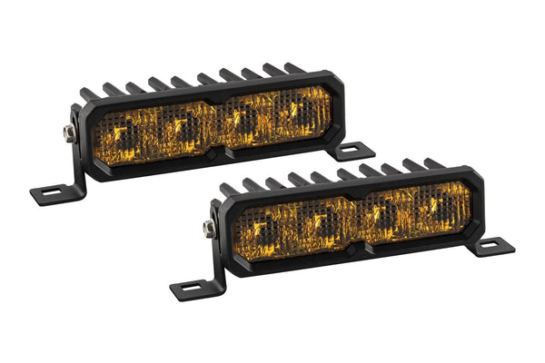 Diode Dynamics SS6 Sport Yellow Combo Standard ABL (pair) 3000K - DD8138P by Diode Dynamics - front view