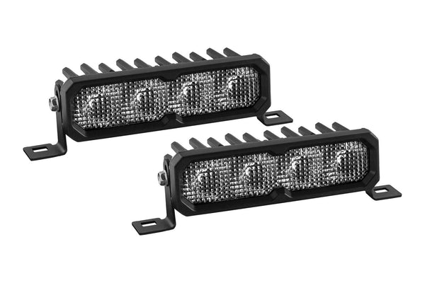 Diode Dynamics SS6 Sport White Flood Standard ABL (pair) 6000K - DD8139P by Diode Dynamics - front view