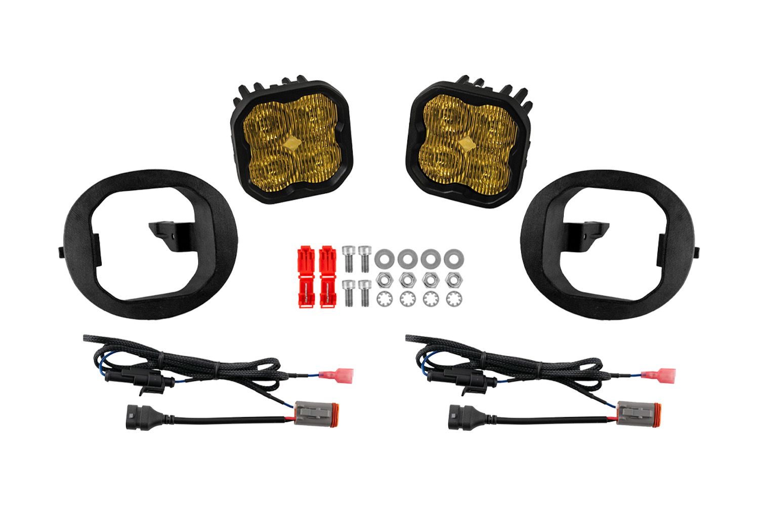Diode Dynamics 06-09 Toyota 4Runner SS3 Type TR SAE Fog Light Kit - ABL Yellow - DD8449 for 2005-2006 Lexus ES - front view