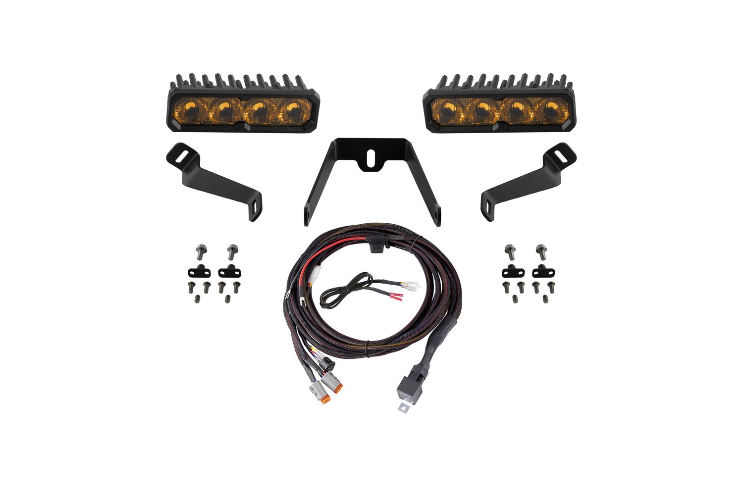 Diode Dynamics 2015-2017 Subaru WRX SS6 Sport LED Kit Yellow Driving 3000K - DD8851 for 2015-2017 Subaru WRX - front view