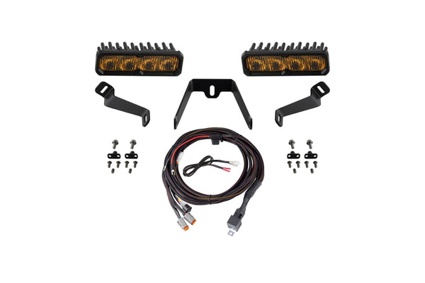 Diode Dynamics 2015-2017 Subaru WRX SS6 Pro LED Kit Yellow Fog 3000K - DD8592 for 2015-2017 Subaru WRX - front view