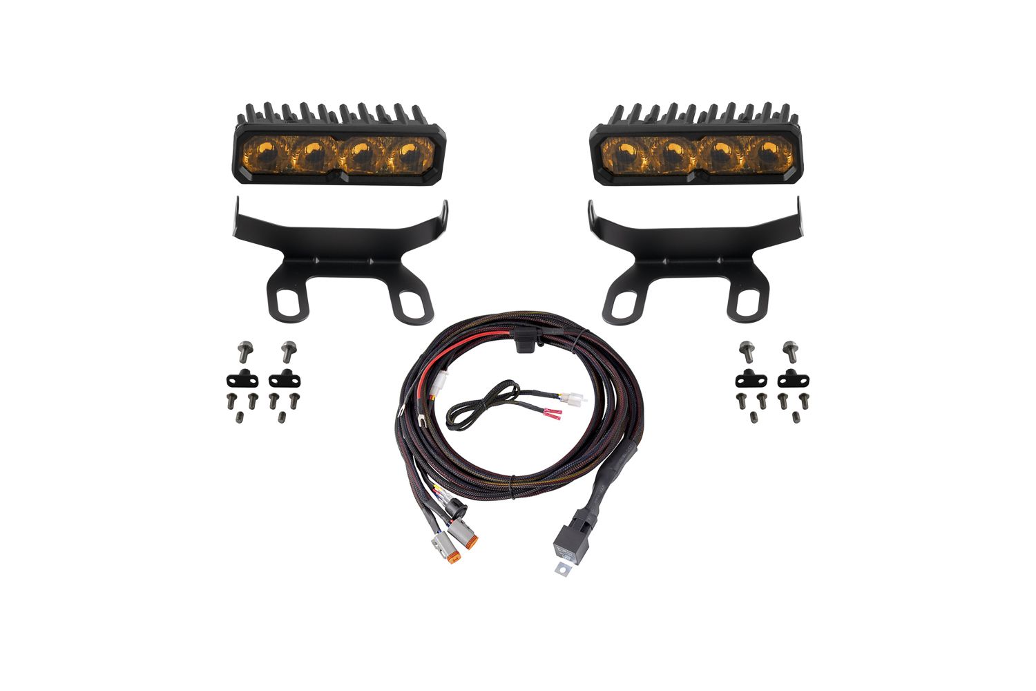 Diode Dynamics 2013-2018 Ram 1500 Ram Standard SS6 Sport LED Kit Yellow Driving 3000K - DD8861 for 2013-2018 Ram 1500 - front