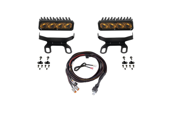 Diode Dynamics 2013-2018 Ram 1500 Ram Standard SS6 Sport LED Kit Yellow Driving 3000K - DD8861 for 2013-2018 Ram 1500 - front
