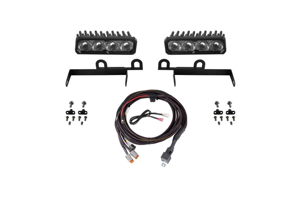 Diode Dynamics 2013-2018 Ram 1500 Ram SportExpress SS6 Pro LED Kit White Driving 6000K - DD8613 for 2013-2018 Ram 1500 - fron