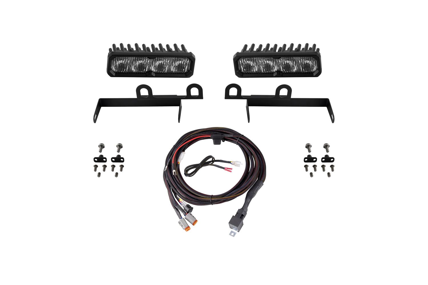 Diode Dynamics 2013-2018 Ram 1500 Ram SportExpress SS6 Sport LED Kit White Fog 6000K - DD8865 for 2019-2021 Ford Ranger - fro