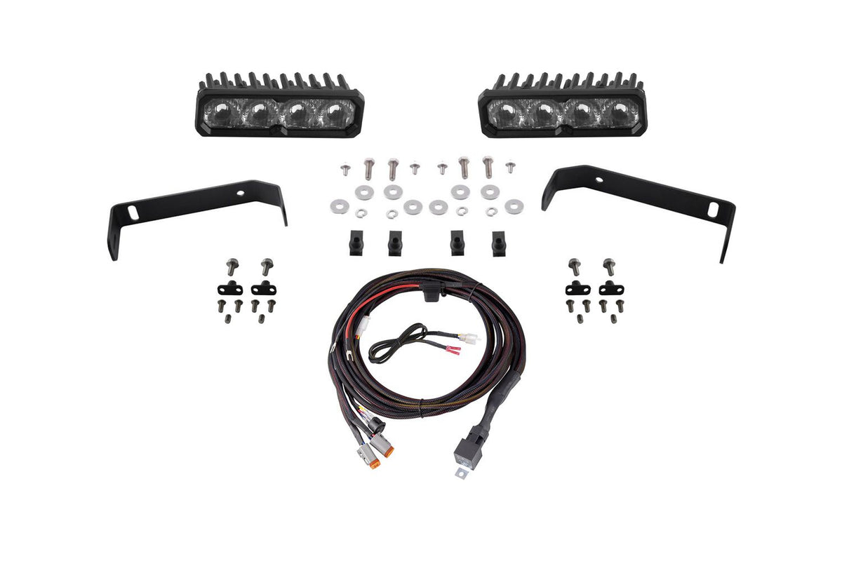 Diode Dynamics 2019-2021 Ford Ranger SS6 Sport LED Kit White Driving 6000K - DD8869 for 2019-2021 Ford Ranger - front view