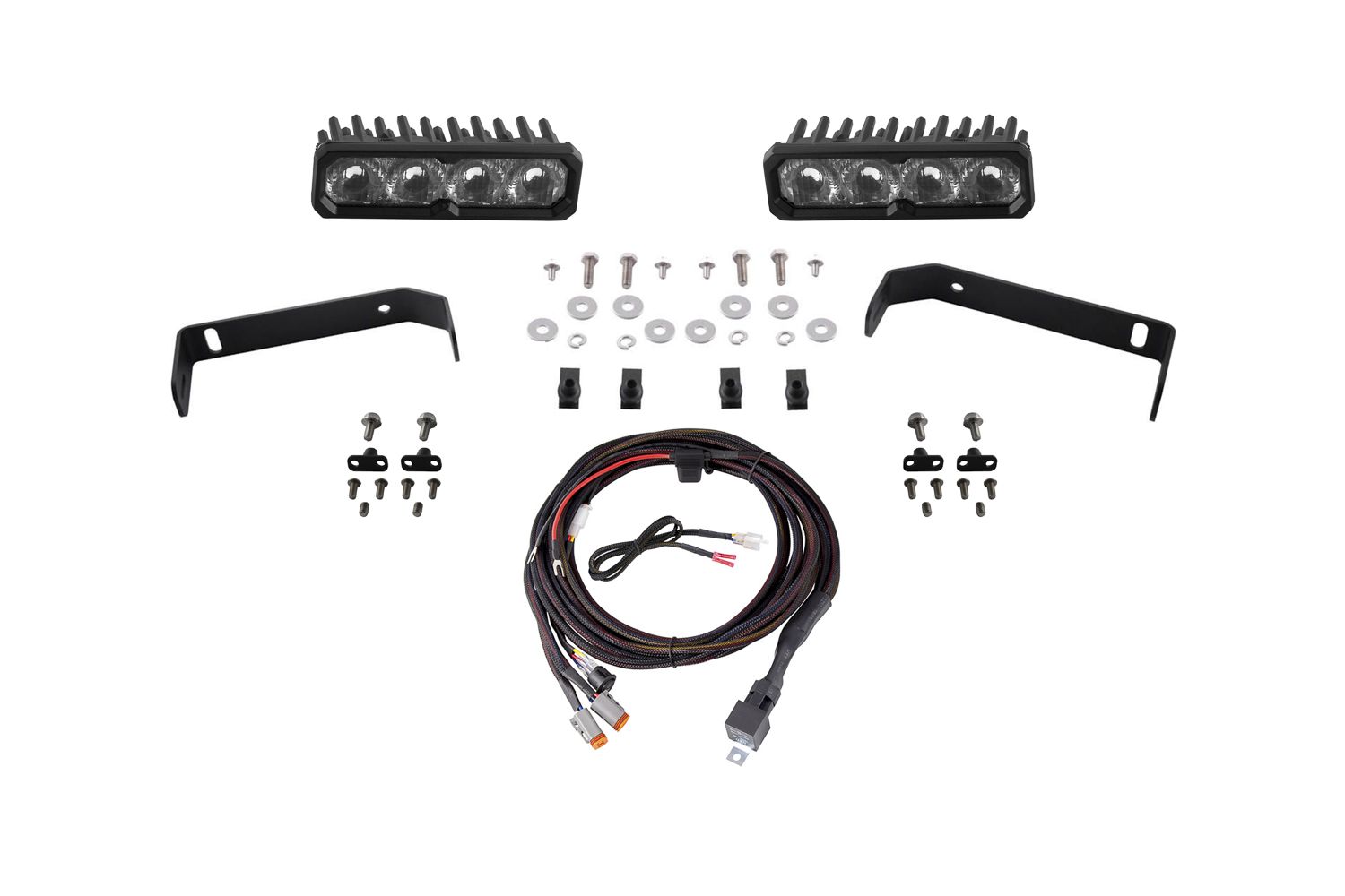 Diode Dynamics 2019-2021 Ford Ranger SS6 Sport LED Kit White Driving 6000K - DD8869 for 2019-2021 Ford Ranger - front view