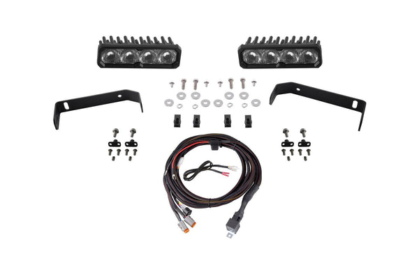 Diode Dynamics 2019-2021 Ford Ranger SS6 Sport LED Kit White Driving 6000K - DD8869 for 2019-2021 Ford Ranger - front view