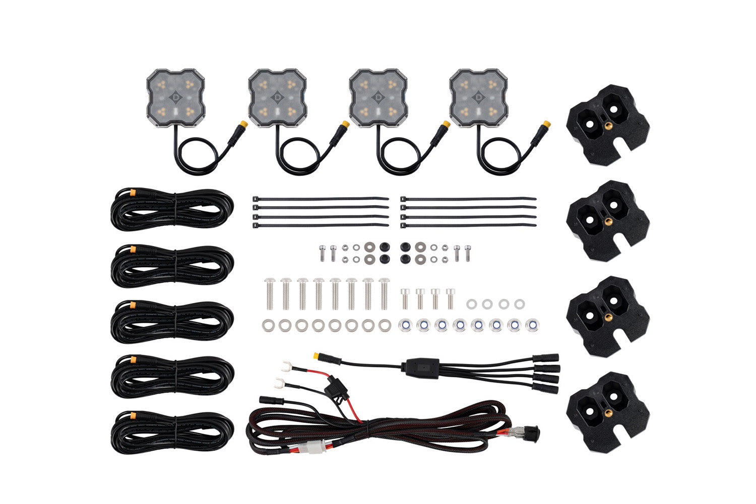 Diode Dynamics Roof Rack Scene Light Dual Color - Amber/White - Kit - DD8911 - DD8911