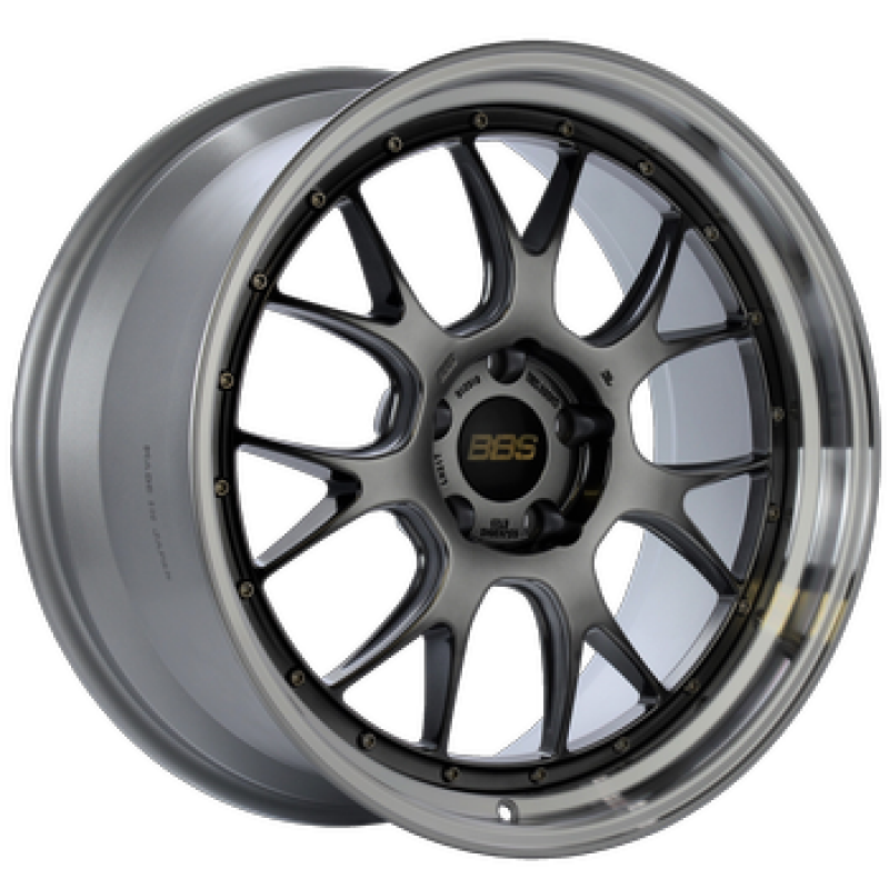BBS LM-R 19x8.5 5x112 ET30 Black Center w/ Diamond Machined Lip Wheel  - 82mm PFS/Clip Required - LM348DBPK