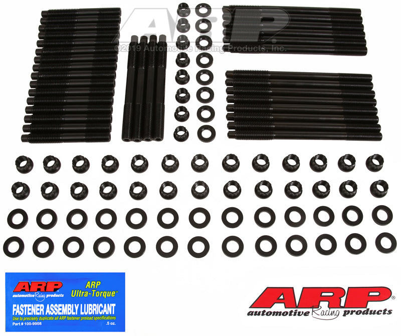ARP Small Block Chevy w/ Brodix Rodeck Alum Block All Pro Heads - Head Stud Kit - 134-4306