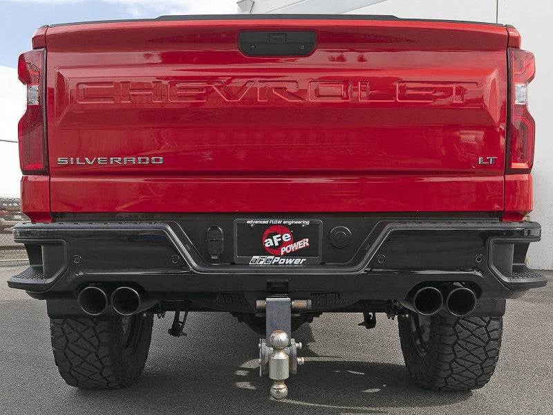 aFe Vulcan Series 3in 304SS DPF-Back 20-21 GM Trucks L6-3.0L (td) LM2 - Dual Black Tip - 49-34130-B