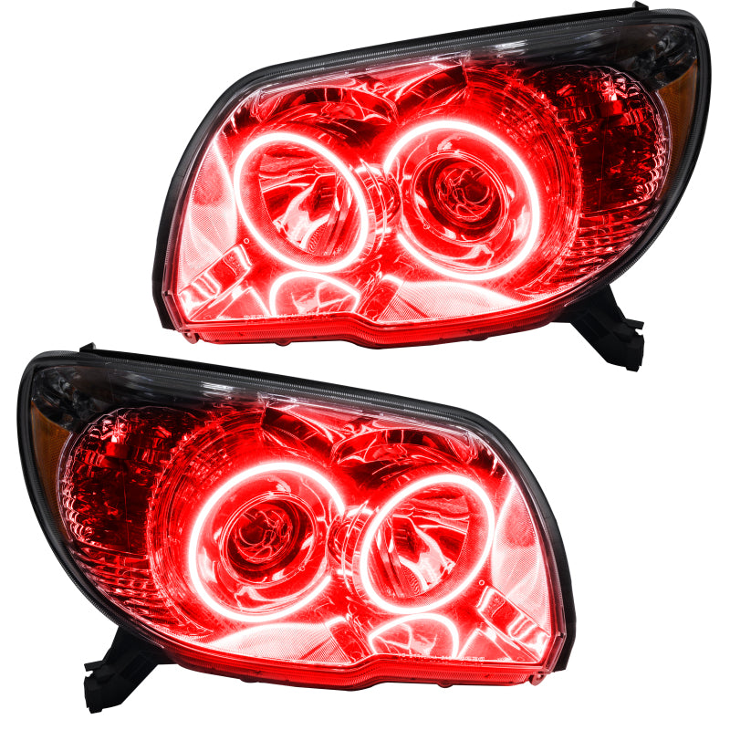 Oracle Lighting 06-09 Toyota 4-Runner Sport Pre-Assembled LED Halo Headlights -Red SEE WARRANTY - 7090-003