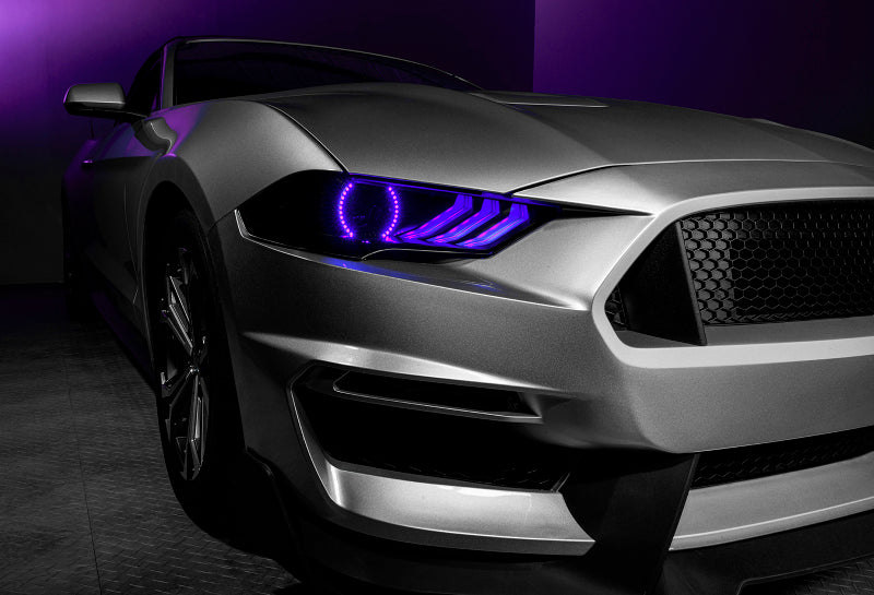 Oracle 18-21 Ford Mustang Dynamic DRL w/ Halo Kit & Sequential Turn Signal - ColorSHIFT SEE WARRANTY - 1446-332