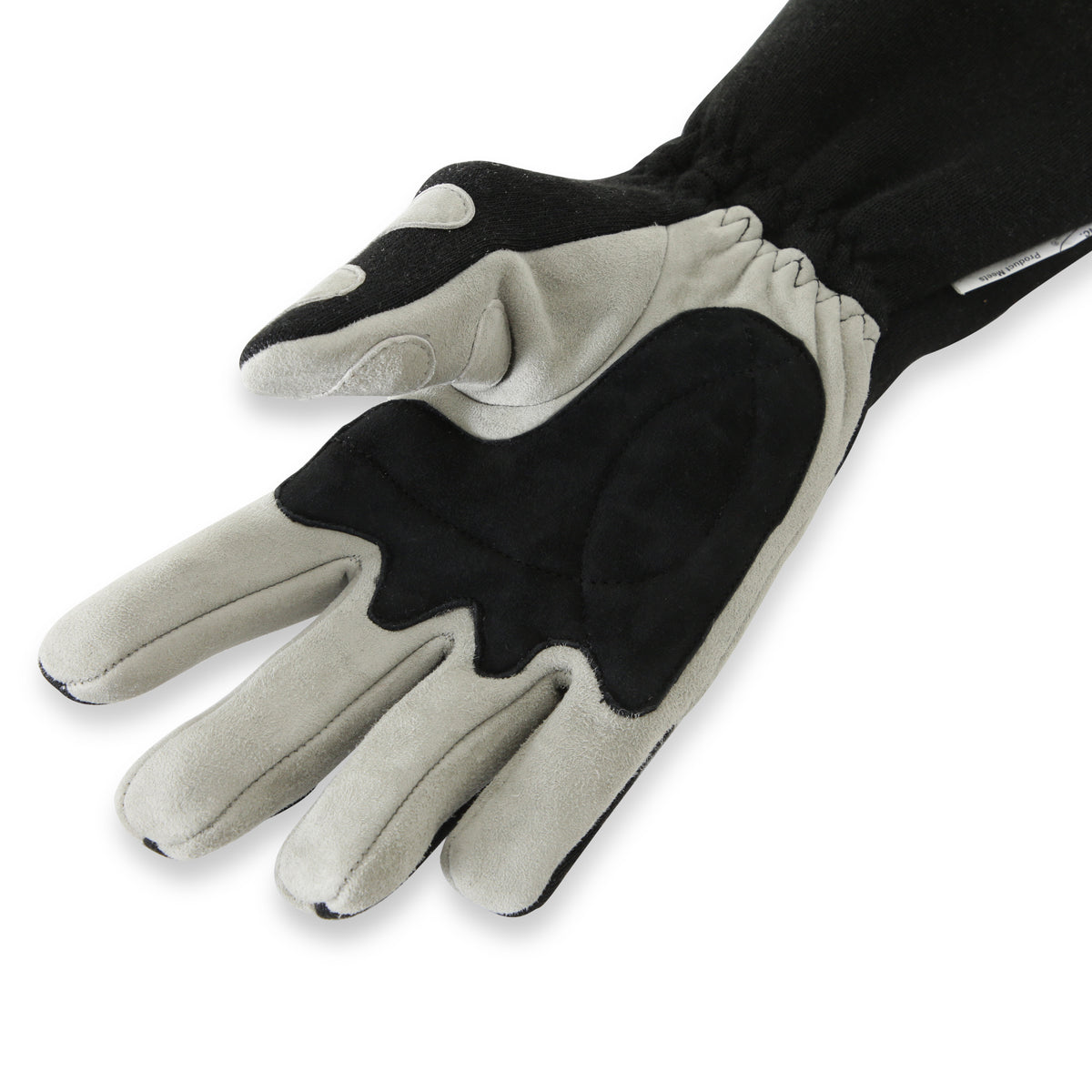RaceQuip SFI-5 Gray/Black Medium Long Angle Cut Glove