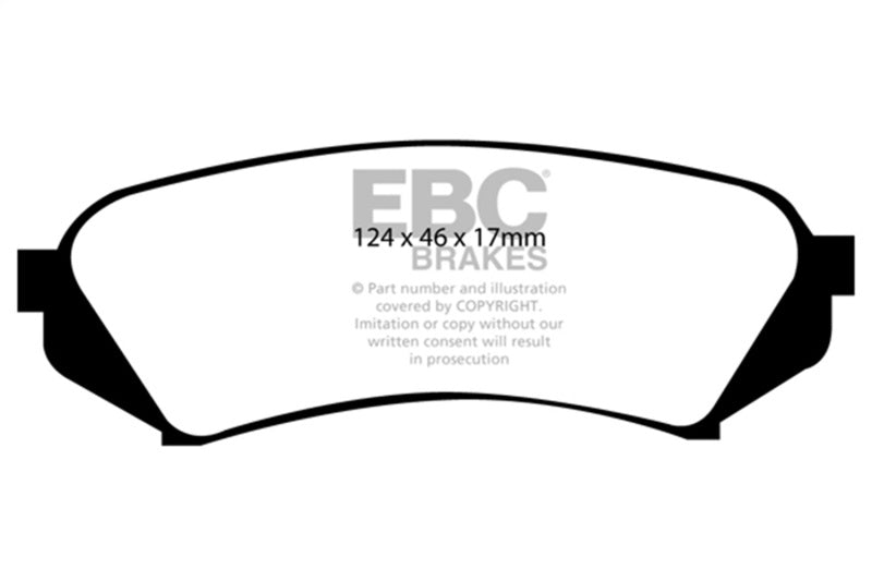 EBC 98-07 Lexus LX470 4.7 Greenstuff Rear Brake Pads - DP61282