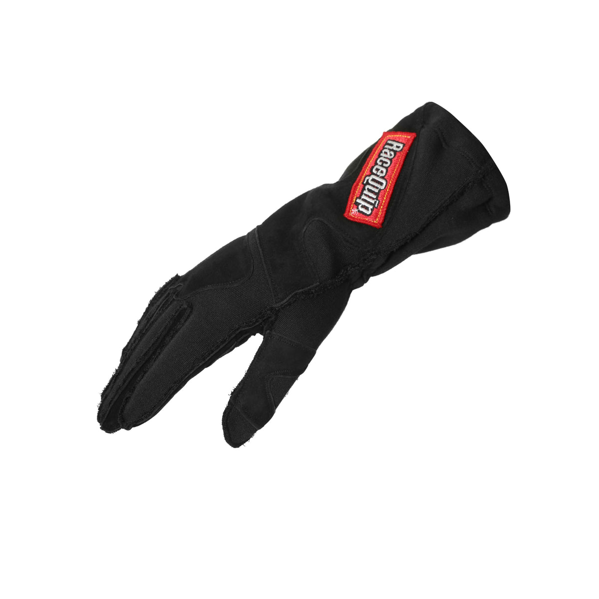 RaceQuip 356 Series 2 Layer Nomex Outseam Race Gloves SFI 3.3 / 5 All Black Large