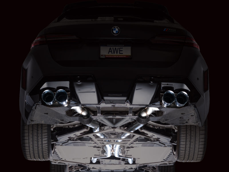 AWE BMW G90/G99 M5 Touring Edition Catback Exhaust - Chrome Silver Tips - 3015-42790