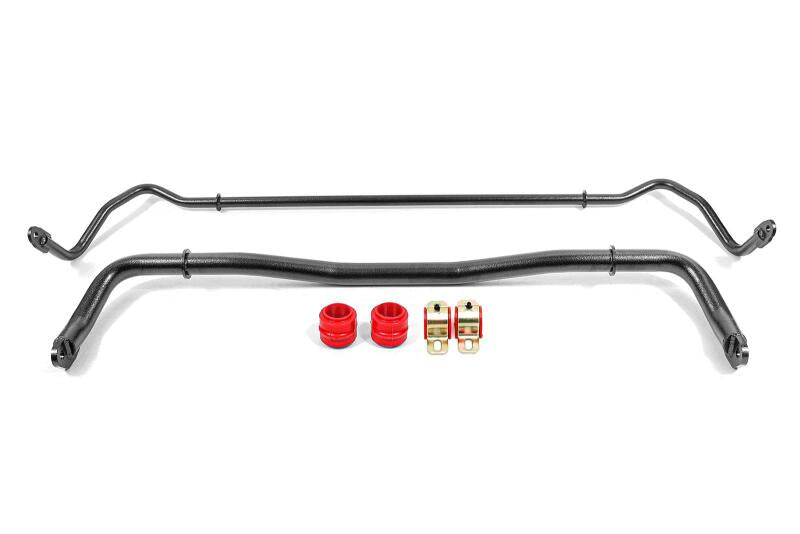 BMR 08-20 Dodge Challenger Front/Rear Sway Bar Kit w/ Bushings - Black Hammertone - SB110H for 2008-2020 Dodge Challenger