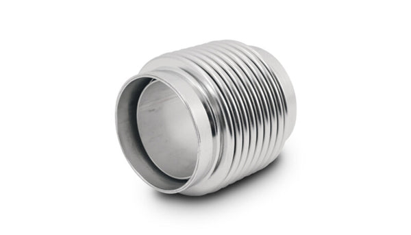 Vibrant 1.50in ID x 2.75in Long 321SS Electro Polished Motorsport Bellows w/Neck & Liner - 69328 by Vibrant