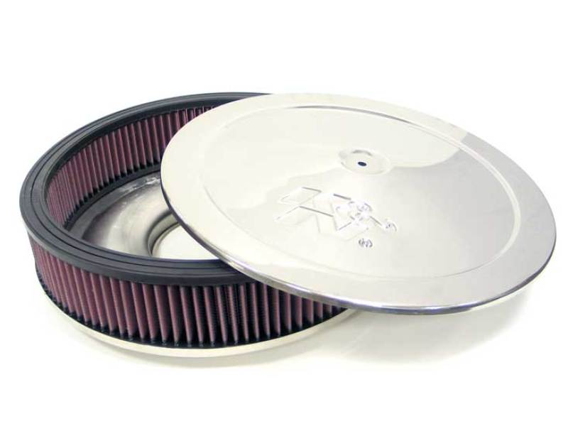 K&N Marine 8in ID x 9in OD x 3in H Round Straight Flame Arrestor - 59-3262 by K&N Engineering - front view