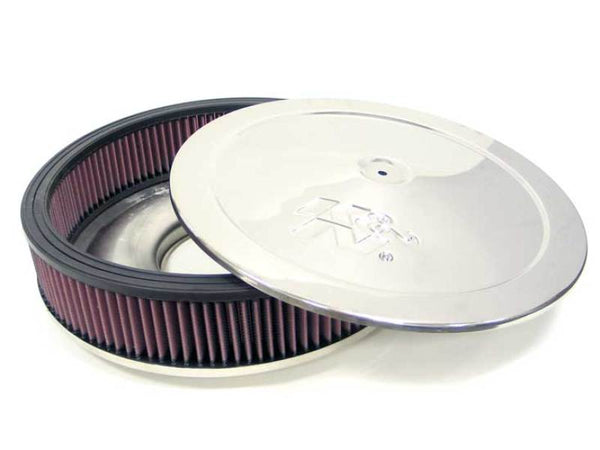 K&N Marine 8in ID x 9in OD x 3in H Round Straight Flame Arrestor - 59-3262 by K&N Engineering - front view