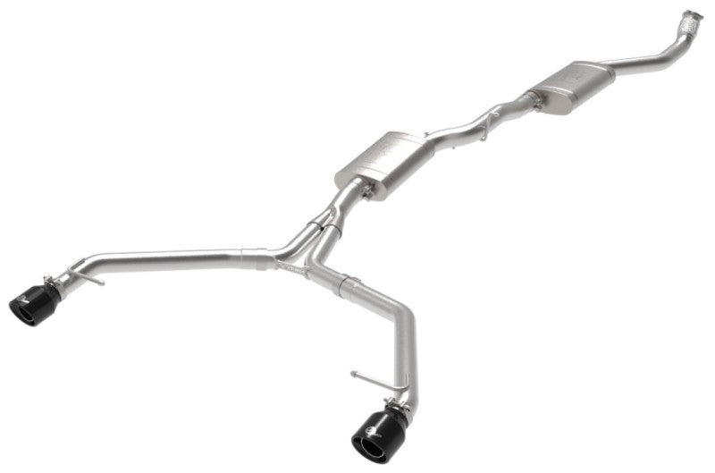 afe MACH Force-Xp 13-16 Audi Allroad L4 SS Cat-Back Exhaust w/Black Tips - 49-36438-B