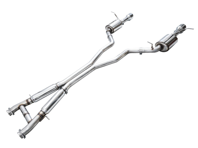 AWE Tuning 18-23 Dodge Durango SRT &amp; Hellcat Touring Edition Exhaust - Chrome Silver Tips - 3015-32952