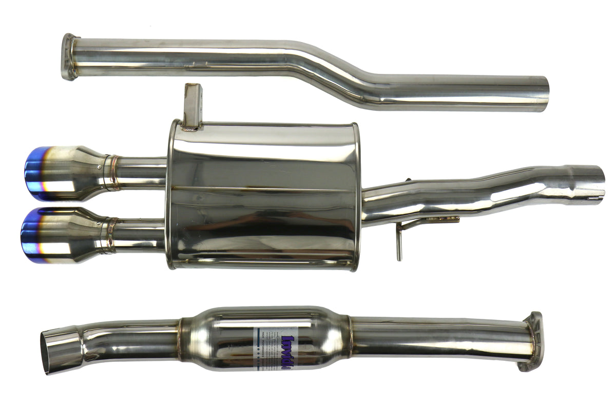 Invidia 14+ Mini Cooper S Q300 w/ Rolled Titanium Tips Cat-Back Exhaust - HS14MCSG3T
